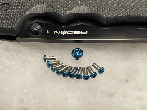 Set viti blu per - , coltello