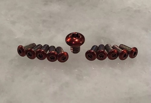 Set viti rosso per acciaio - rosso,