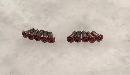 Set viti torx rosso - torx, t6